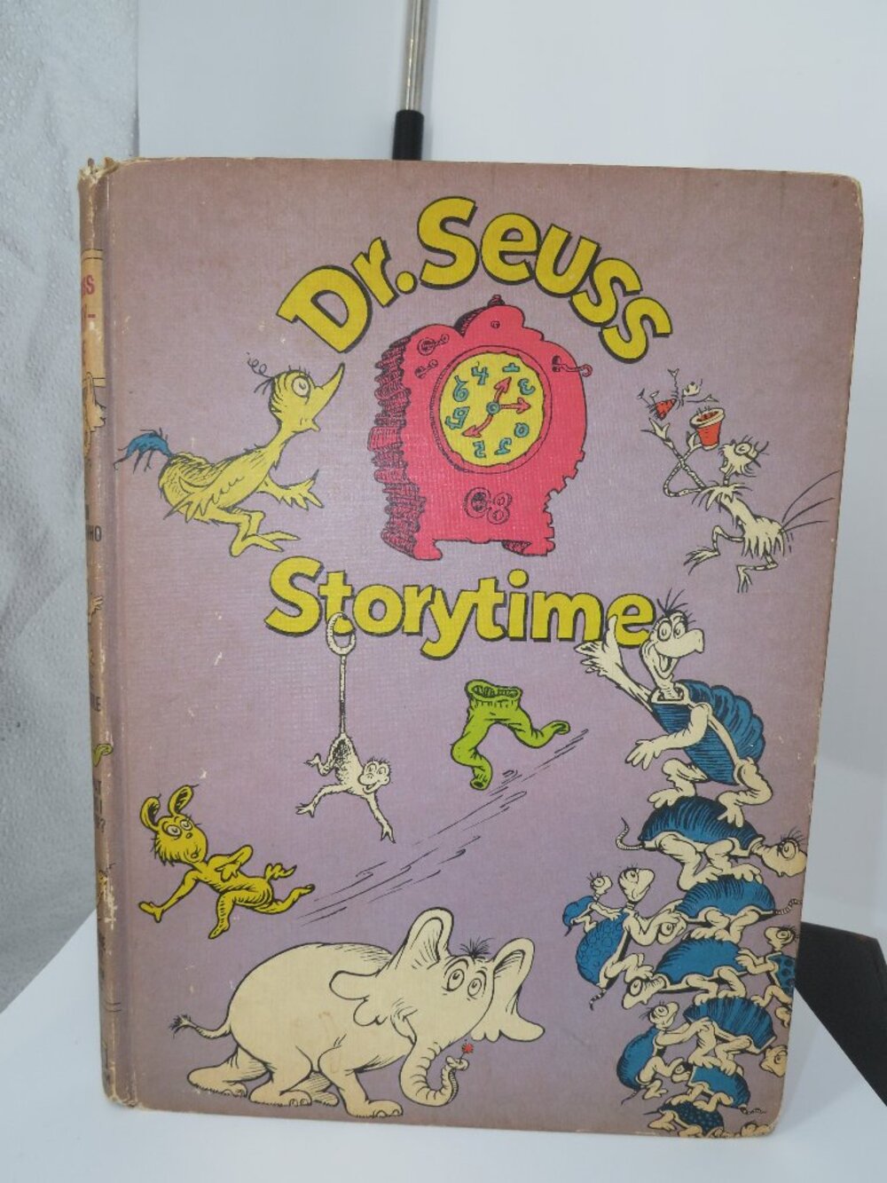 Dr Seuss Storytime Book Vintage 1974 Hardcover Purple Anthology Horton Hears Who